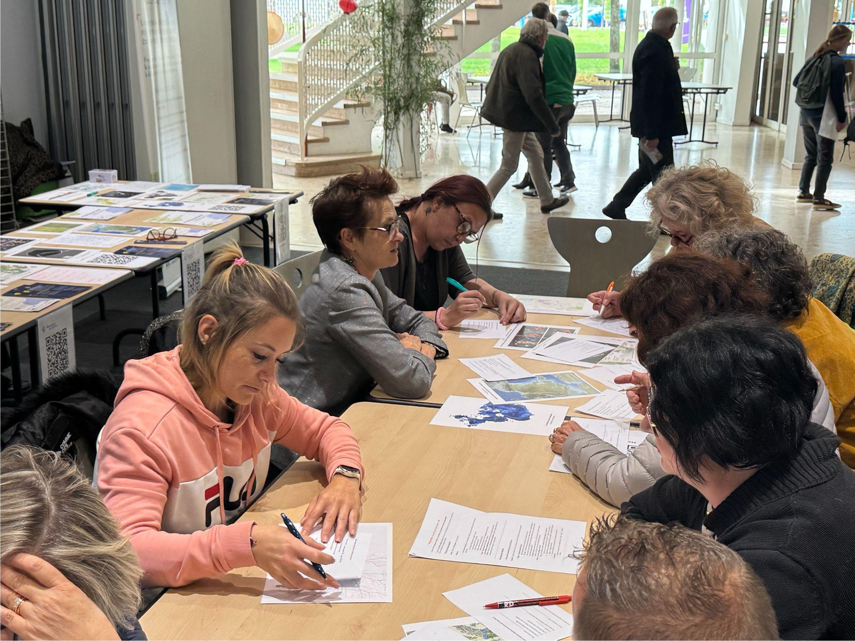 Participants at the mapping workshop